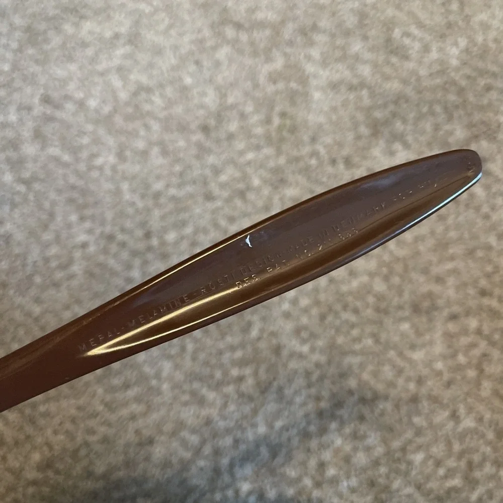VTG MCM Mepal Melamine Turner Rosti Design Utensil Denmark 211 656 Brown Spatula